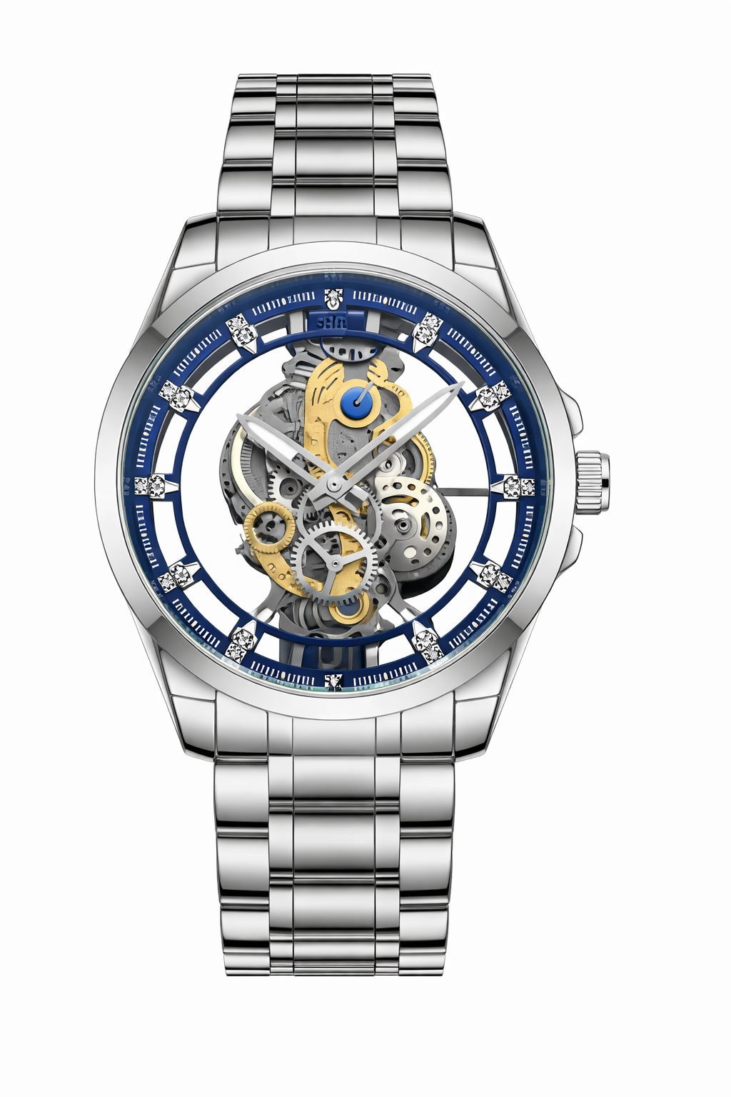 Venezia Vintage Silver Blue steel